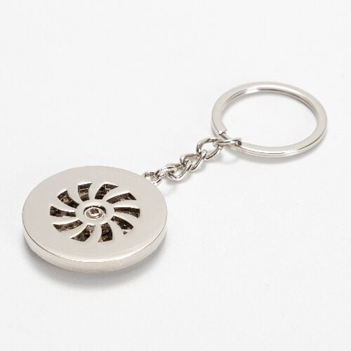 Obrotowy brelok do kluczy do sublimacji - kwiatek zdjęcie 3