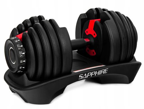 HANTEL REGULOWANY SAPPHIRE obciążenie 2,5KG - 24KG HANTLA 1x hantle SYSTEM na Arena.pl