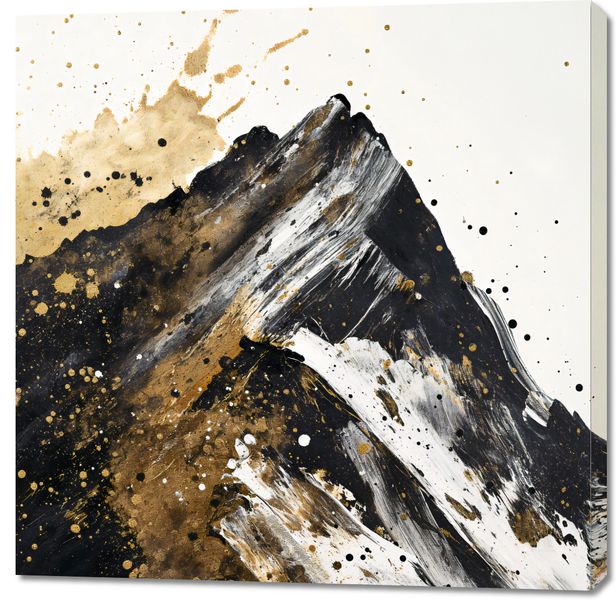 Obraz 100x100cm Złote Szczyty zdjęcie 1