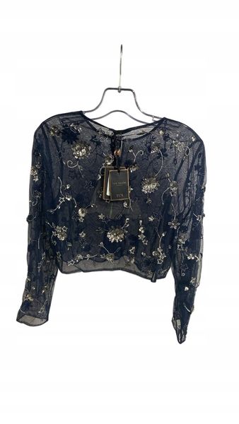 TED BAKER CROPPED JACKET NAVY 36 zdjęcie 2