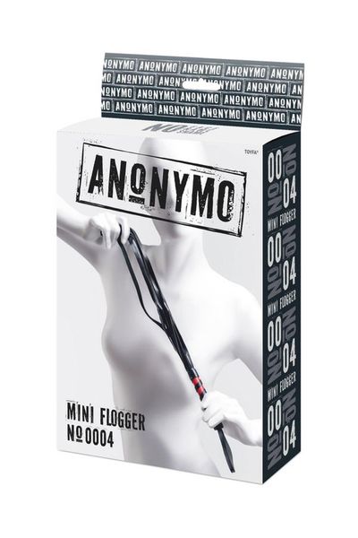 Anonymo Flogger, Pu Leather, Black, 45 Cm zdjęcie 5