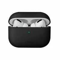 Etui UNIQ Lino Silicone na AirPods Pro - czarne
