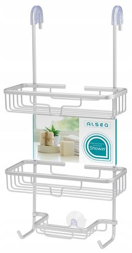 Półka wisząca pod prysznic do łazienki nierdzewna na Arena.pl