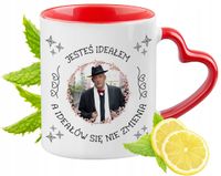 Korwin Kubek Czerwony Z Uszkiem W Kształcie Serca Na Prezent