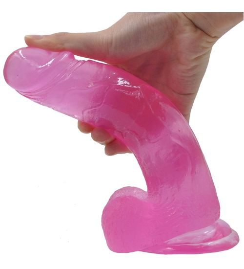 Różowe realistyczne dildo zdjęcie 4