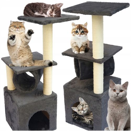 DRAPAK DLA KOTA WIEŻA LEGOWISKO do leżenia DOMEK Budka 4 Poziomy Tuba na Arena.pl