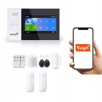 2X BEZPRZEWODOWY ALARM z LCD 4.3' GSM WiFi SMS TUYA SMART PO POLSKU