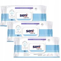 ZESTAW SENI CARE chusteczki nawilżane 80szt.