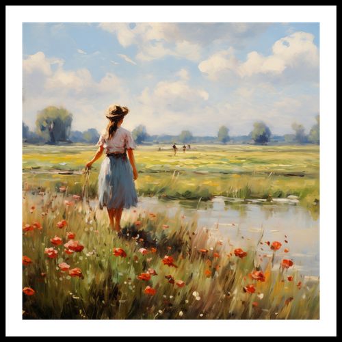 Plakat 80x80cm Wiejski Spokój na Arena.pl