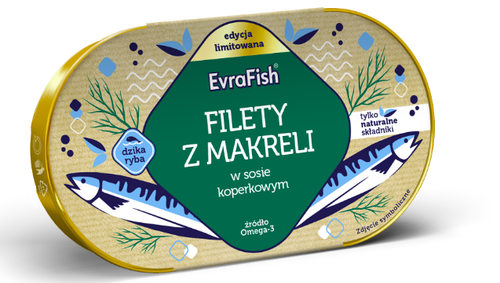 EVRA FILET Z MAKRELI W SOSIE KOPERKOWYM 170G na Arena.pl