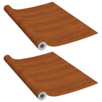 Okleiny meblowe samoprzylepne 2 szt., jasny dąb, 500x90 cm, PVC