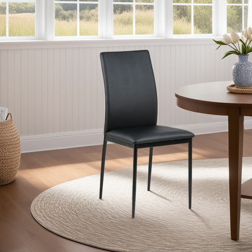 Krzesło Demina black PU tapicerowane na Arena.pl