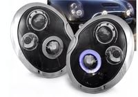 Lampy MINI COOPER 01-06 R R50 R53 Ringi LED BLACK