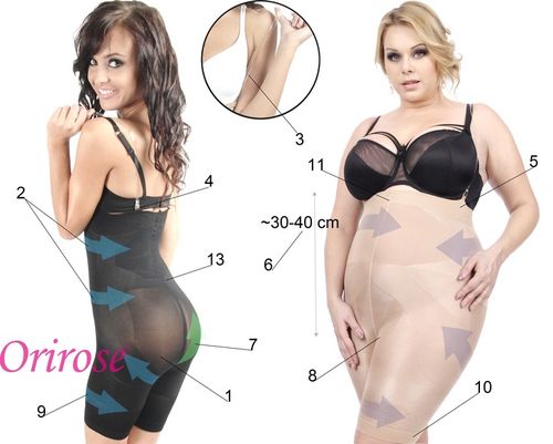 Orirose WYSOKIE Majtki mocno WYSZCZUPLAJĄCE brzuch MODELUJĄCE uda SIZE PLUS na Arena.pl