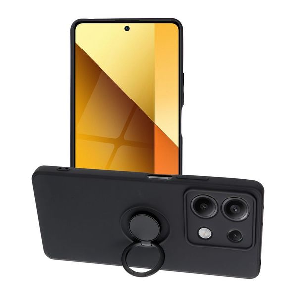 Futerał SILICONE RING do XIAOMI Redmi Note 13 5G czarny zdjęcie 1