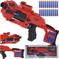 BEZPIECZNA WYRZUTNIA MANUALY KARABIN NA MIĘKKIE STRZAŁKI ZABAWKA DLA DZIECI