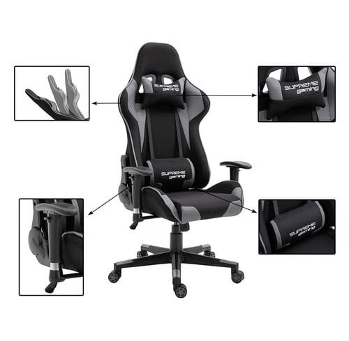 fotel gamingowy playmaker black/gray na Arena.pl