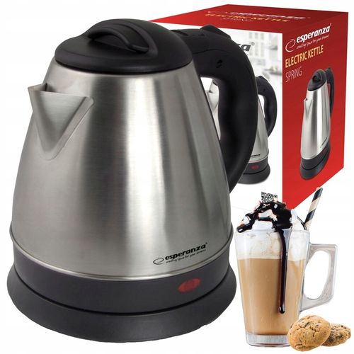 CZAJNIK ELEKTRYCZNY BEZPRZEWODOWY STALOWY 1L 1350W INOX MAŁY na Arena.pl