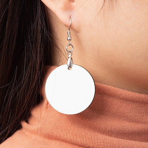 Kolczyki z MDF-u do sublimacji - koło na Arena.pl