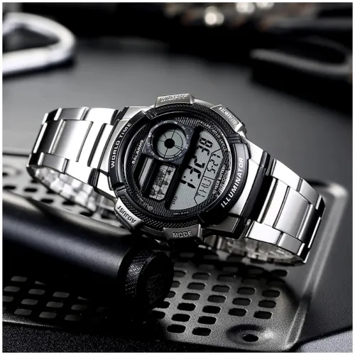 ZEGAREK MĘSKI CASIO AE-1000WD 1A (zd073h) - WORLD TIME + BOX na Arena.pl