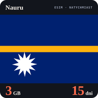 Karta eSIM Internet Nauru 3 GB na 15 dni - bez rejestracji