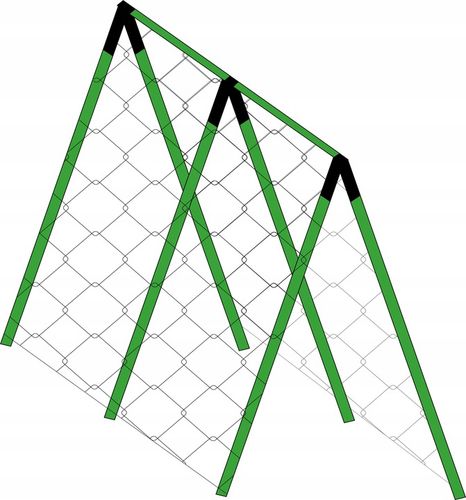 Podpora z siatką do ogórków i pomidorów 180 cm - Stelaż do roślin pnących na Arena.pl