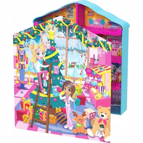 POLLY POCKET KALENDARZ ADWENTOWY 24 NIESPODZIANEK + 2 MIKRO LALKI + DOMEK na Arena.pl