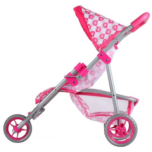 WOOPIE ROYAL Trójkołowa Spacerówka Wózek dla Lalek Serce Róż na Arena.pl