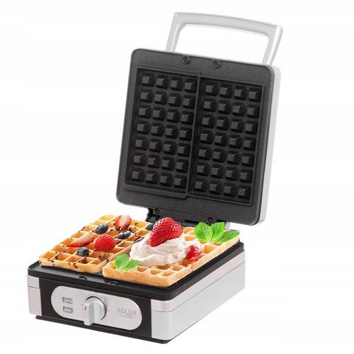 GOFROWNICA XXL 2000W,Limitowana Seria Silver Adler,DUŻA MOC, 2 DUŻE Gofry na Arena.pl