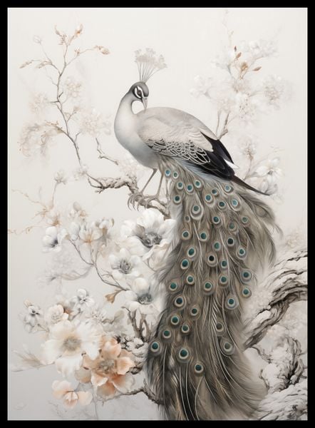 Plakat 40x55cm Pawia Gracja zdjęcie 2