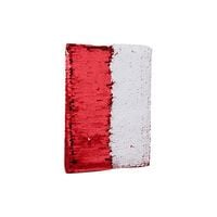 Notes A5 z okładką z dwukolorowymi cekinami do sublimacji - czerwony