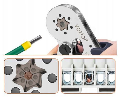 ZACISKARKA PRASKA TULEJEK DO KABLI SZEŚCIOKĄTNA 6 KĄT na Arena.pl