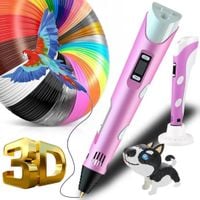 Długopis 3D Pen dla Dzieci Drukarka 3D + 20 Wkładów Filamentów +3 z Zestawu