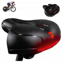 SIODEŁKO ROWEROWE WYGODNE MIĘKKIE ŻELOWE PIANKA AMORTYZACJA ODBLASK DUŻE