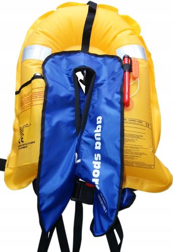 KAMIZELKA PNEUMATYCZNA 150N BLACK ratunkowa automat na Arena.pl