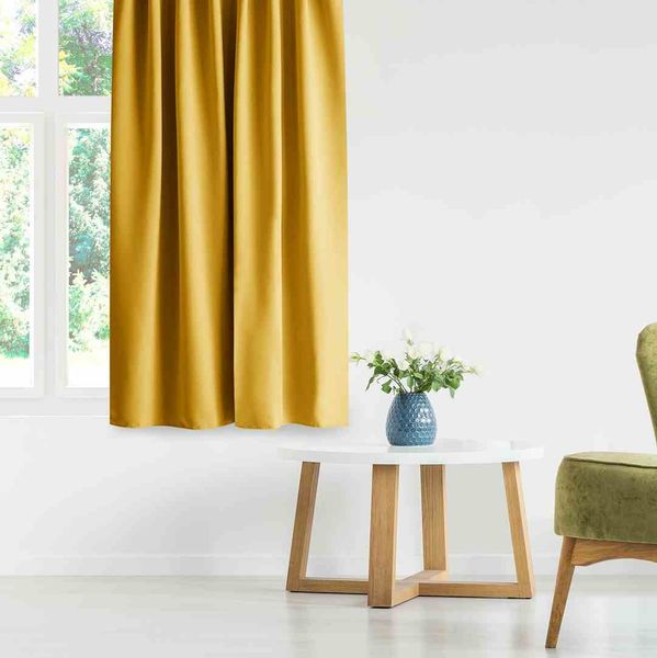 CURT/AH/BLACKOUT/EYELETS/MUSTARD/140X175/1PC zdjęcie 5