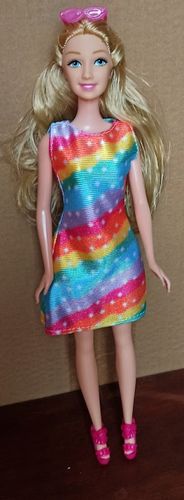 Ubranka dla Lalek SUKIENKA OKULARY BUTY suknia Ciuchy #A1 na Arena.pl