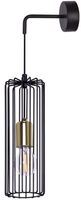 Lampa ścienna Fabia K-4939 industrial czarny złoty