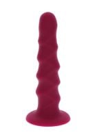 dildo do uprzęży strap-on żebrowane erotyka 15cm