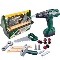 DLA DZIECI  DUŻA SKRZYNKA Z NARZĘDZIAMI AKCESORIA