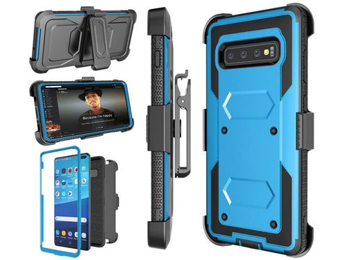 Etui Rugged Armor klips do Samsung Galaxy S10+ Plus Niebieski na Arena.pl