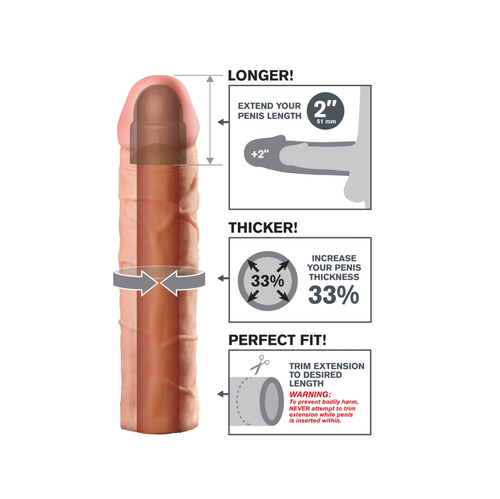 nakładka na penisa fantasy x-tensions perfect 2" extension light pipedream na Arena.pl