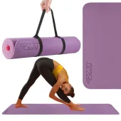 MATA DO ĆWICZEŃ JOGA FITNESS TPE 4FIZJO FIOLETOWA
