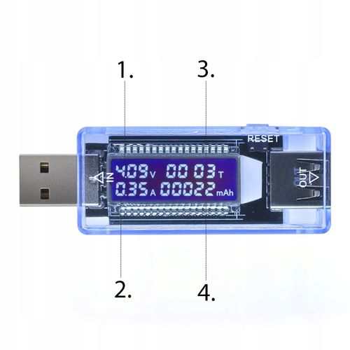 Woltomierz cyfrowy RETOO WOLTOMIERZ CYFROWY MIERNIK AMPEROMIERZ TESTER USB na Arena.pl