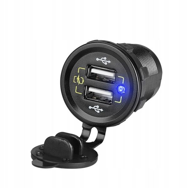 Ładowarka montażowa 2xUSB zdjęcie 5