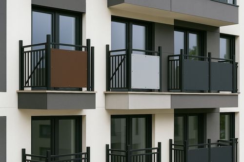 OSŁONA BALKONOWA na balkon, taras PP 1x5m- GRUBA+klipsy na Arena.pl