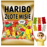 Żelki Haribo Złote Misie 1kg Goldbaren Smak Radości dla Dzieci i