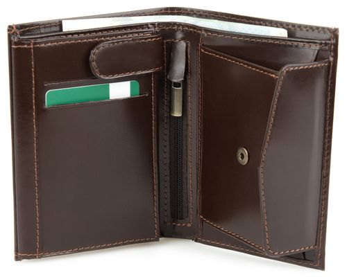 Portfel męski Alloy - Stefania Brązowy na Arena.pl