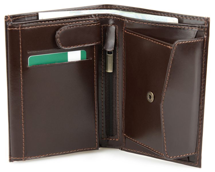 Portfel męski Alloy - Stefania Brązowy zdjęcie 2