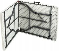 STÓŁ CATERINGOWY SKŁADANY OGRODOWY BANKIETOWY WALIZKA 180X70 OUTTEC